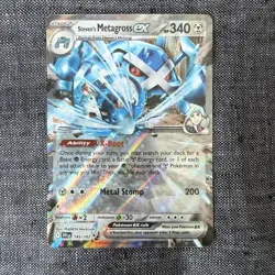 Pokemon Steven's Metagross ex 145/182 Sv10: Destined Rivals Holo Double Rare 34… - Image 1