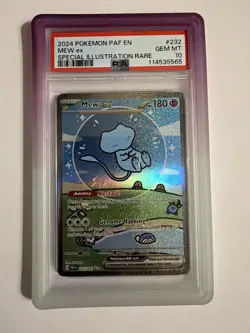 Pokemon Mew EX Bubble Mew PSA 10 Gem Mint 232/091 Sir SV Paldean Fates 2024 - Image 1