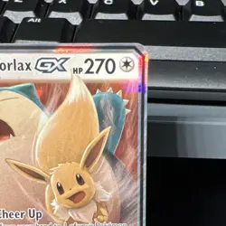 Pokemon Eevee & Snorlax GX Ultra Rare TAG TEAM Holo 120/181 SM Team Up - Image 2