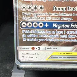 Pokemon Eevee & Snorlax GX Ultra Rare TAG TEAM Holo 120/181 SM Team Up - Image 4