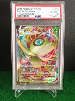 Celebi VMAX (008/198) [Holo] (PSA 10) - Pokemon - Chilling Reign (ENG) - Image 1
