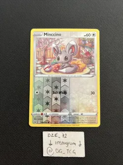 Pokemon Sword & Shield - Minccino - 146/202 - Reverse Holo - Common - M/NM - Image 1