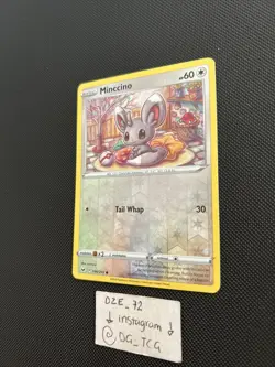 Pokemon Sword & Shield - Minccino - 146/202 - Reverse Holo - Common - M/NM - Image 3