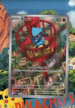 Pokemon TCG Riolu MEP Promo Pokemon Center Stamped MEP010 NM/M 2 - Image 1