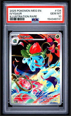 PSA 10 Pokemon Mega Evolution SIR Ivysaur MEG EN 134/132 GEM MINT! - Image 1