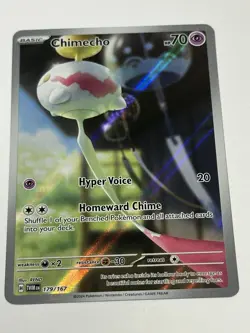 Pokemon Chimecho 179/167 Sv06 Twilight Masquerade Illustration Rare Holo - Image 1