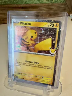 2x 🌀Swirl🌀Stamped 30th Anniversary Pokemon Day 2026 Pikachu 051/162 Near MInt - Image 1