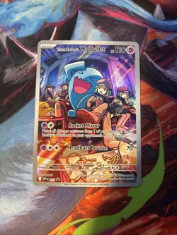 Pokemon TCG Team Rockets Wobbuffet 203 Destined Rivals ETB Promo - Image 1
