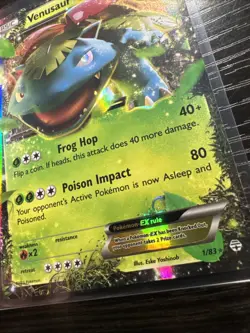Pokemon TCG Venusaur EX 1/83 XY Generations Ultra Rare Holo NM 2016 - Image 3