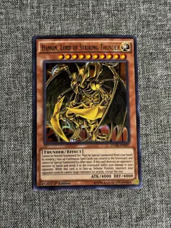 Yugioh Hamon, Lord of Striking Thunder DUSA-EN097 Ultra Rare 1st Ed NM - Image 1