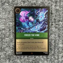 Disney Lorcana Winterspell Freeze the Vine 96/204 Rare Foil NM - Image 1