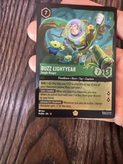 Disney Lorcana Wilds Unknown Legendary Foil Buzz Lightyear Jungle Ranger 91/204 - Image 2