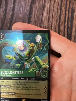 Disney Lorcana Wilds Unknown Legendary Foil Buzz Lightyear Jungle Ranger 91/204 - Image 4