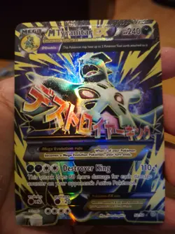 Pokemon TCG M Tyranitar EX Full Art XY: Ancient Origins Card 92/98 LP - Image 1