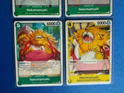 Nekomamushi One Piece TCG 4-card lot OP06/OP08 Rare+OP01/OP02 Common - PWE - Image 4