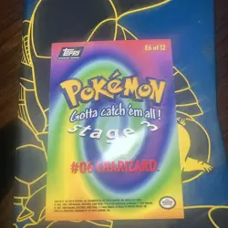 ✨🔥 1999 VINTAGE 1ST EDITION CHARIZARD TOPPS (BLUE) POKEMON CARD (E6 of 12)🔥✨ - Image 2