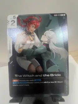 The Witch and the Bride Foil - GD01-117 NM - Gundam TCG Card Game - Image 1