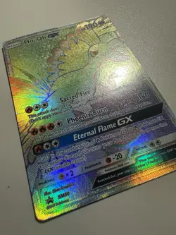 Ho-Oh GX Pokemon Card Sacred Fire Phoenix Burn Eternal Flame GX - Image 2