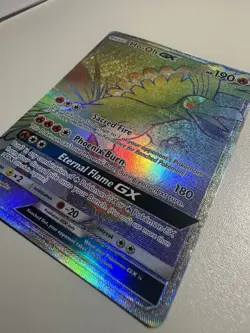 Ho-Oh GX Pokemon Card Sacred Fire Phoenix Burn Eternal Flame GX - Image 3