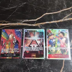 One Piece Trading Card Marcus Mars Holy Parallel SR from Set Five Elders - Image 2