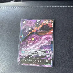 One Piece Trading Card Jigal Garcia Saturn Parallel Holo - Image 1