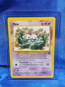Mew 47/53 Vintage WotC Black Star Promo Pokemon Card 1999 / 2000 LP - Image 1