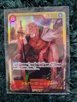 One Piece Trading Card Silvers Rayleigh OP08118 SEC Used Condition Included - Image 1