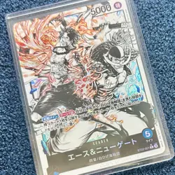 One Piece Trading Card Ace & Newgate ST22 Leader Parallel - Image 1
