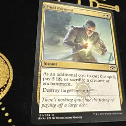 MTG Magic the Gathering Final Payment (171/296) Ravnica Allegiance LP - Image 1