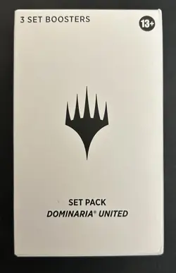 MTG Dominaria United Set Pack (3x Set Boosters) Factory Sealed - Image 1