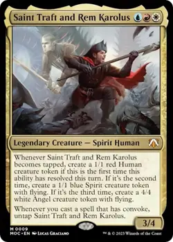 Saint Traft and Rem Karolus NM #9 Commander: March of the Machine MTG - Image 1