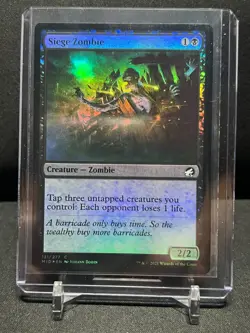 Siege Zombie - Foil - Magic MTG 2021 Innistrad Midnight Hunt NM - Image 1