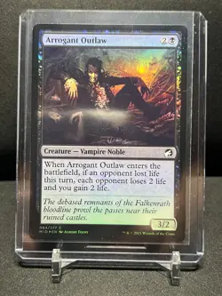 Arrogant Outlaw - Foil - Magic MTG 2021 Innistrad Midnight Hunt NM - Image 1