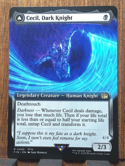MTG💀❤ Cecil, Dark Knight (Extended Art) Final Fantasy NEAR MINT Pack Fresh💕✨ - Image 1