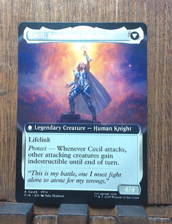 MTG💀❤ Cecil, Dark Knight (Extended Art) Final Fantasy NEAR MINT Pack Fresh💕✨ - Image 3