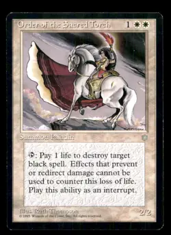 MTG Order of the Sacred Torch LP Light Play Ice Age [4376] - Image 1