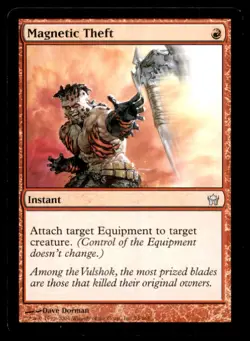 MTG Magnetic Theft LP Light Play Fifth Dawn [4402] - Image 1