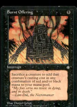 MTG Burnt Offering LP Light Play Ice Age [4379] - Image 1