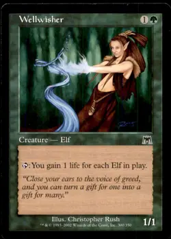 MTG Wellwisher LP Light Play Onslaught [4395] - Image 1