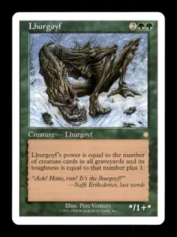 MTG Lhurgoyf LP Light Play Ice Age [4364] - Image 1