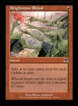 MTG Brightstone Ritual LP Light Play Onslaught [4394] - Image 1