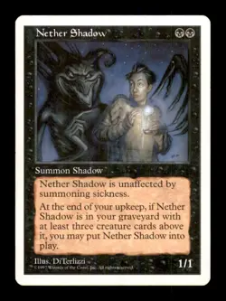MTG Nether Shadow LP Light Play Fifth Edition [4391] - Image 1