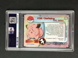 PSA 7 Pokemon TCG 2000 Topps Chrome Pokemon T.V. #35 Clefairy NM - Image 2
