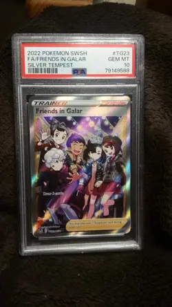 Friends in Galar TG23/TG30 Pokemon Silver Tempest Marnie PSA 10 Gem Mint - Image 1