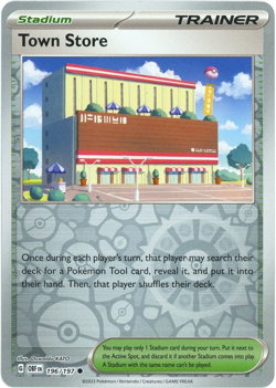 Town Store (Reverse Holo) - 196/197 - Obsidian Flames - Pokemon - English LP/NM - Image 1