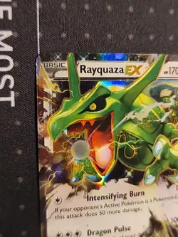 Rayquaza EX Ultra Rare Holo #75 Pokemon Roaring Skies 2015 TCG, In Sleeve - Image 2