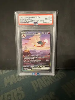 2023 Pokemon Mew en Charizard EX Special Illustration Rare #199 PSA 10 Gem Mint - Image 1