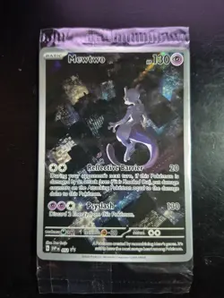SEALED Mewtwo SVP 052 Black Star Promo Scarlet & Violet 151 Promo Pokemon TCG - - Image 1