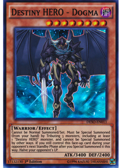 Yugioh - Destiny HERO - Dogma (Super Rare) (1st Edition) - DESO-EN011 (P) - Image 1
