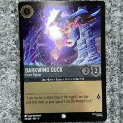 Disney Lorcana Winterspell Darkwing Duck Crime Fighter 174/204 Common Foil NM - Image 2